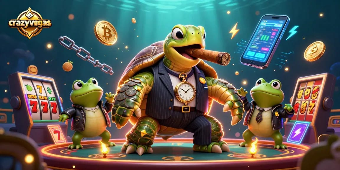 Experience thrilling jackpots at crazyvegas with a vibrant mobster scene full of slot reels and cryptocurrency