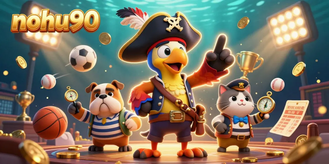 Engage with nohu90 and explore thrilling casino slots and dynamic wins in this vibrant illustration.